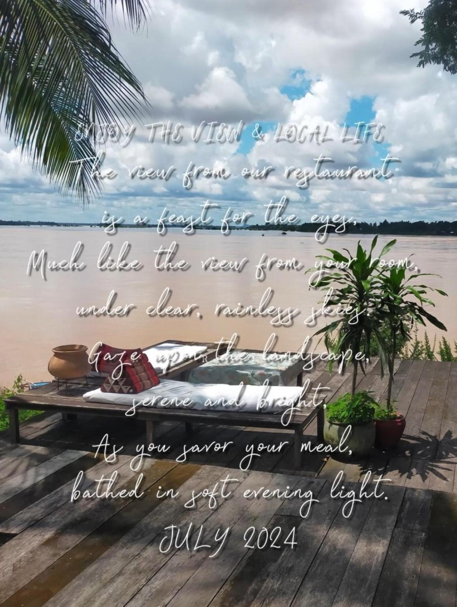 Pomelo Restaurant And Guesthouse - Fishermen & Tammarine Cottages Riverfront - Experience Nature, Culture And Adventure & Tailor-Made Tour Ban Khon Экстерьер фото
